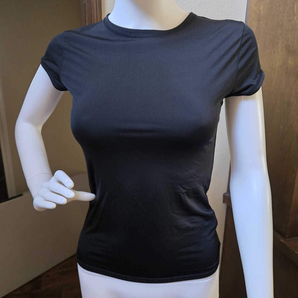 Zara Black Short Sleeve Tee NWOT